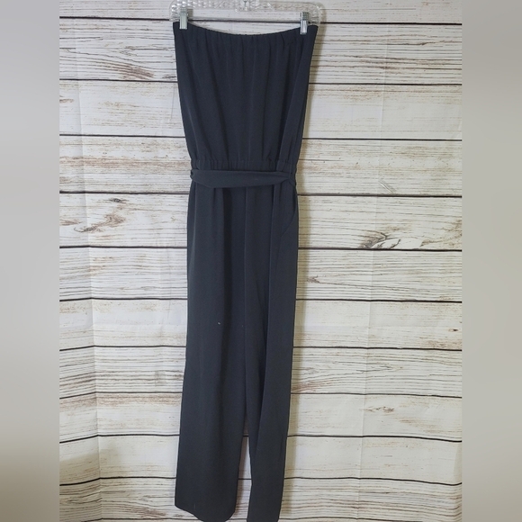 Ann Taylor LOFT Strapless Tie-Waist Jumpsuit Size XS - Picture 4 of 6